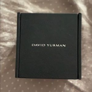 BLACK David yurman box. EMPTY